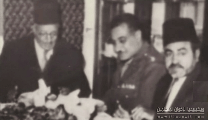 ملف:الأستاذ-عبدالقادر-عودة-والمستشار-حسن-الهضيبي-وعبدالناصر.png